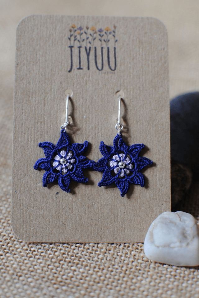Boucles d'oreilles "Edelweiss"