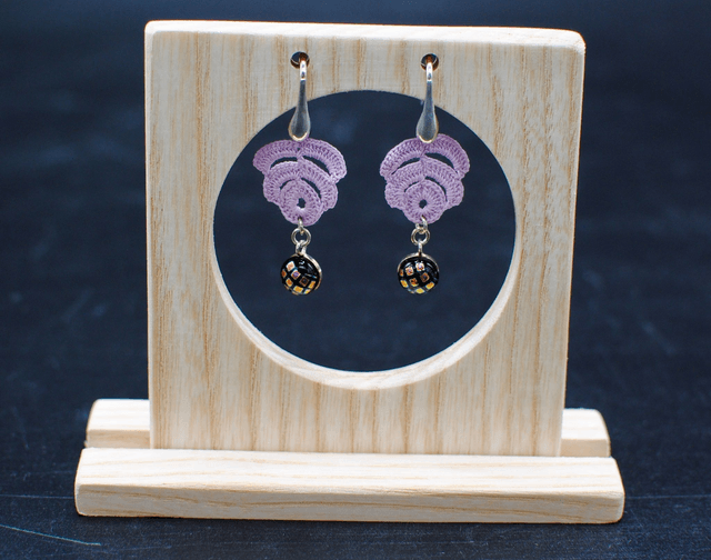 Boucles d'oreilles "Rose Tig Oya"