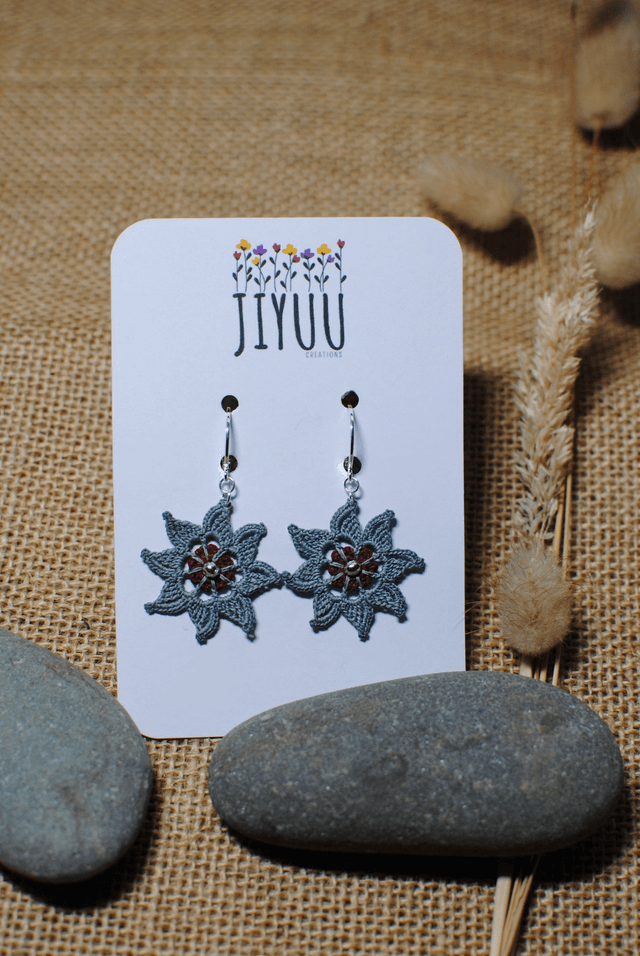 Boucles d'oreilles "Edelweiss"