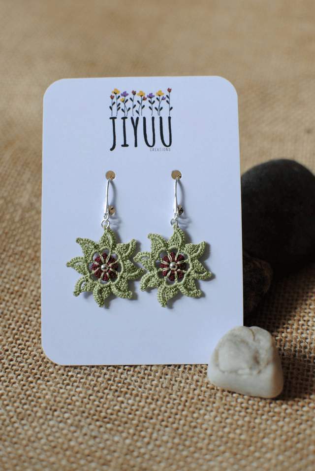 Boucles d'oreilles "Edelweiss"