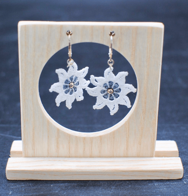 Boucles d'oreilles "Edelweiss"