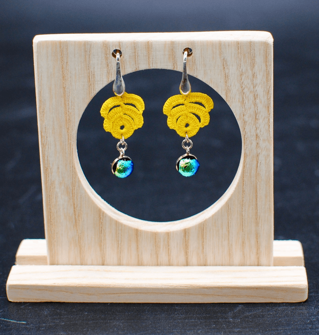 Boucles d&#039;oreilles &quot;Rose Tig Oya&quot;